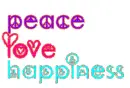 peace love happiness