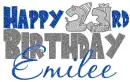 HAPPY 23RD BIRTHDAY/EMILEE