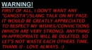 warning