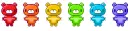 Rainbow Gloomy Bears