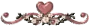 pink guilded heart