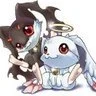 Two Opposite Anime Creatures