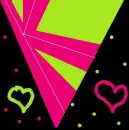 Black,Green,Pink K