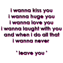 i wanna