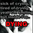 Sick of crying
