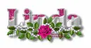 Linda with pink rose