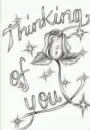 thinking of you with flower