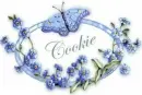 Oval Ribbon with Butterfly - Cookie