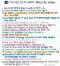 20 things girls wants guys to know