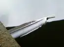 Feather with rain drop on 
