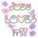 judy loves it pastel