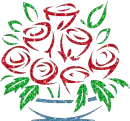 Roses in a vase