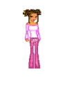 cute doll in pink
