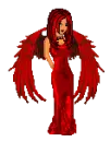 ANGEL DOLL RED WINGS BRUNETTE