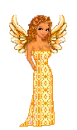 DOLLS ANGELS ORANGE WINGS BLONDE