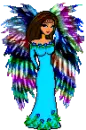 ANGEL MULTICOLOR WINGS DOLL BRUNETTE