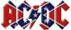 AC/DC ROCK N ROLL RED WHITE AND BLUE