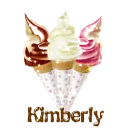 ICECREAMS WITH THE NAME KIMBERLY
