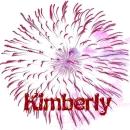 FIREWORK WITH THE NAME KIMBERLY