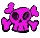 pink skull