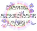 heather showing some love pastel