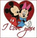 I love you ~ Mickey and Minnie 