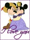 I love you ~ Mickey and Minnie 