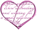 pink heart image approval april