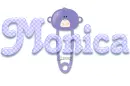 Safety Pin: Purple Monkey: Monica