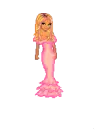 doll in pink dress