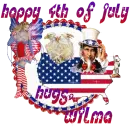 Happy 4th of July - Hugs, Wilma