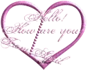 pink heart hello april