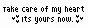 Take care of my heart
