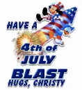 Have a 4th July blast hugs, Christy