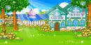 house and trees