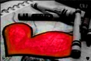 heart and crayons