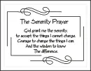 serenity prayer