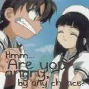 Syaoran's angry.