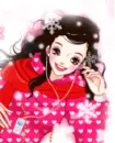 Cute pink doll