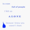 Alone in a room full of people