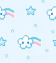 blue kawaii