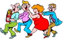 Dancing in line