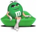 green m&m