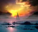 Sunset on the Ocean