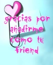 gracias por anadirme