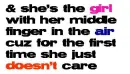 doesn't care