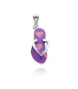heart flip flop charm