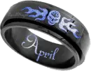 blue skull ring april