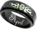 green skull ring april