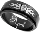 white skull ring april